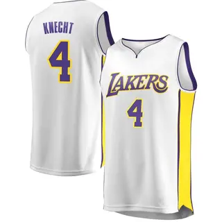 Los Angeles Lakers Men's Dalton Knecht White Fast Break Jersey - Association Edition