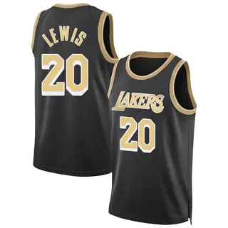 Los Angeles Lakers Men's Maxwell Lewis Black Swingman Select Series Jersey