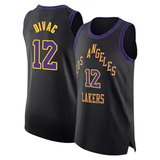 Los Angeles Lakers Men's Vlade Divac Black Authentic 2023/24 City Edition Jersey