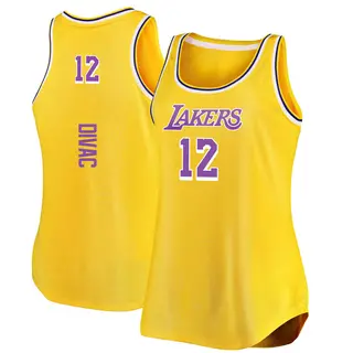 Los Angeles Lakers Men's Vlade Divac Gold Authentic 2020/21 Jersey - Icon Edition