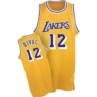 Los Angeles Lakers Men's Vlade Divac Gold Authentic Throwback Jersey