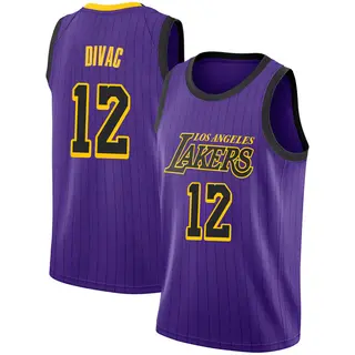 Los Angeles Lakers Men's Vlade Divac Purple Swingman 2018/19 Jersey - City Edition