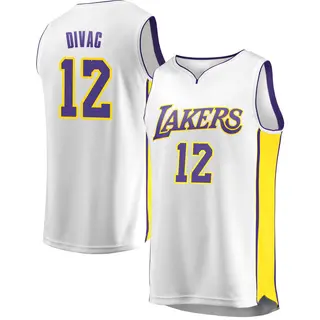 Los Angeles Lakers Men's Vlade Divac White Fast Break Jersey - Association Edition