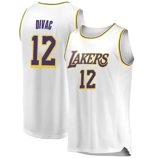 Los Angeles Lakers Men's Vlade Divac White Swingman 2018/19 Jersey - Association Edition