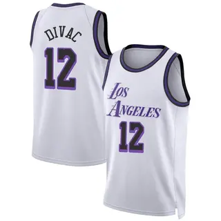 Los Angeles Lakers Men's Vlade Divac White Swingman 2022/23 City Edition Jersey