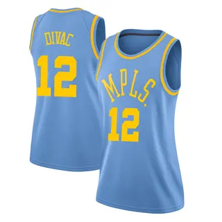 Los Angeles Lakers Women's Vlade Divac Blue Swingman Hardwood Classics Jersey