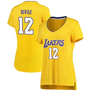 Los Angeles Lakers Women's Vlade Divac Gold Fast Break Jersey - Icon Edition