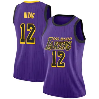 Los Angeles Lakers Women's Vlade Divac Purple Swingman 2018/19 Jersey - City Edition