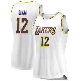 Los Angeles Lakers Women's Vlade Divac White Swingman 2018/19 Jersey - Association Edition