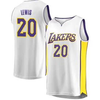 Los Angeles Lakers Youth Maxwell Lewis White Fast Break Jersey - Association Edition