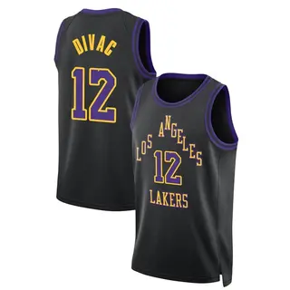 Los Angeles Lakers Youth Vlade Divac Black Swingman 2023/24 City Edition Jersey