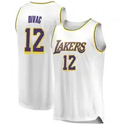 Los Angeles Lakers Youth Vlade Divac White Swingman 2018/19 Jersey - Association Edition