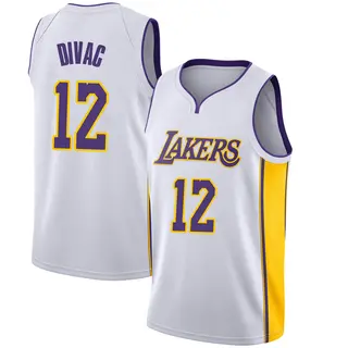 Los Angeles Lakers Youth Vlade Divac White Swingman Jersey - Association Edition